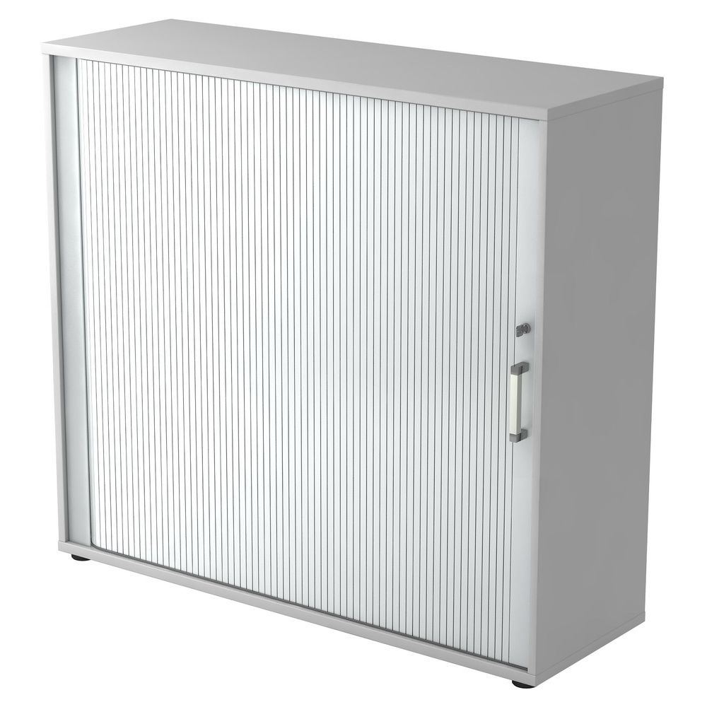 Roldeurkast - Grijs/Zilver - 120 x 40 x 110 cm - Beta 1733S