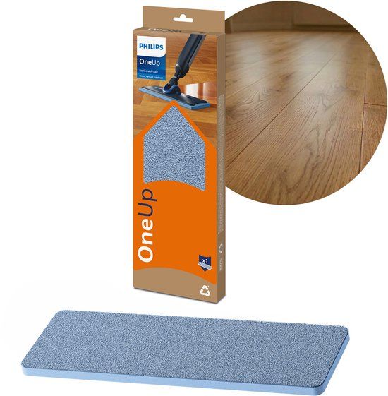 Philips OneUp Vervangbare Dweildoek Origineel Houten Vloeren 1 Stuk XV1884/10