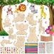 270 Pièces Kit de Bricolage Animaux en Bois - Bricolage Créatif pour Enfants