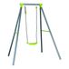 Franchinishop Balançoire Monoplace Allegra Acier Plastique Gris Foncé Lime 150x140x180 Cm