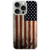 USA Hood Bedrukt siliconen hoesje compatibel met iPhone 15 Pro