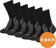 Xtreme Sockswear Xtreme Hiking Sokken Wol - 6 paar - Extra Warm - Anatomisch Gevormd Voetbed - Multi Zwart - Maat 35/38