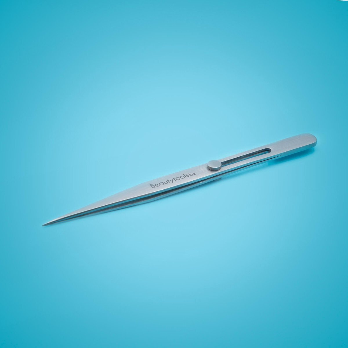 Beautytools.be Beautytools Puntpincet/Rechte Pincet (Vergrendelbaar) (15.5 cm) - (PT-0973)