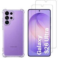 Phonillico® Coque antichoc pour Samsung Galaxy S26 ULTRA et 2 Verres Trempé Film Protection Ecran