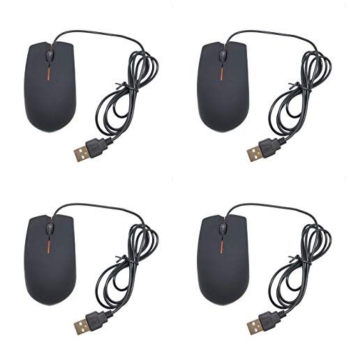 TFD Supplies - Bedrade Optische Computer Muis - 4 Pack