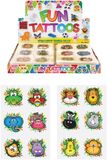 HENBRANDT Jungle Tattoos voor Kinderen, set van 6, ca. 4 cm, gekleurd