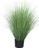 Merkloos King Kunstbloem Festuca Groen in Pot 76 cm