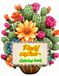 Floral cactus: Coloring book for adults 150 pages