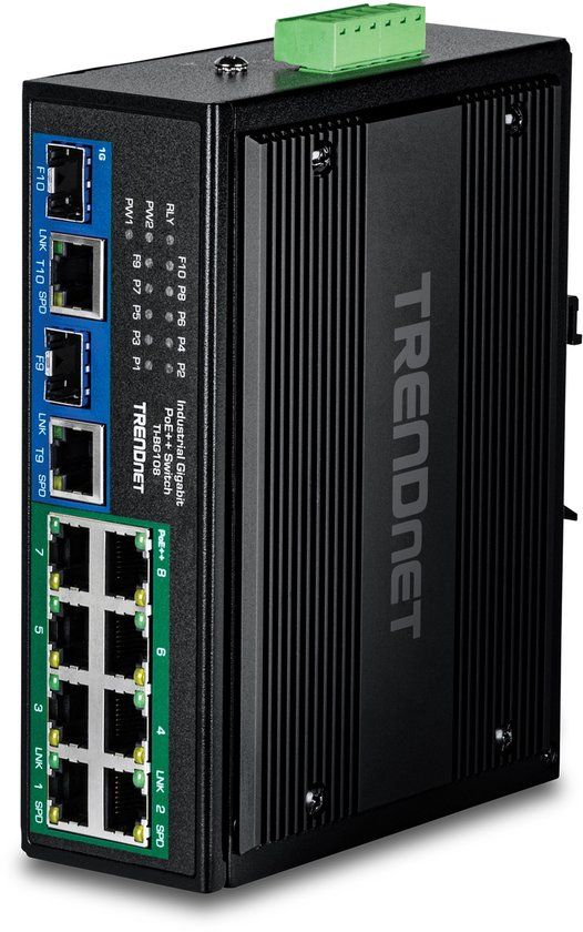 Trendnet TI-BG108 Netwerkswitch Gigabit Ethernet (10/100/1000) Power over Ethernet (PoE) Zwart
