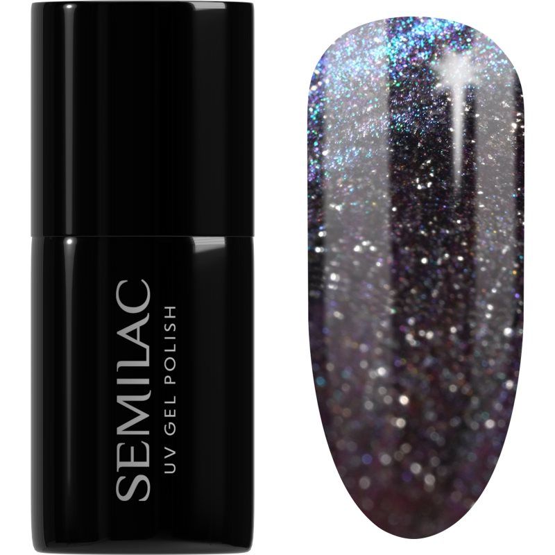Semilac UV-lak 828 Grey Holo 7 ml