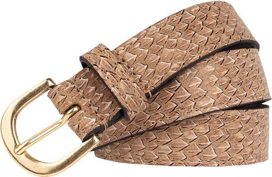 Legend Dames - Leren riem - Taupe - 95cm