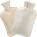 Homealexa Warmwaterkruik met zachte bekleding, 2 liter, premium natuurlijk rubber, gecertificeerd, veilig en duurzaam warmtefles voor familie