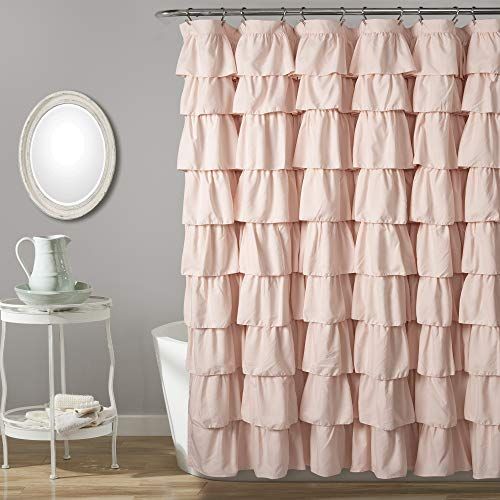 Lush Decor Douchegordijn, ruches, 183 x 183 cm