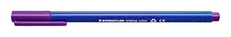 Staedtler 323 Triplus Colour Fibre-Tip pennen, 1,0 mm, violet, 10 stuks