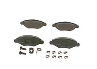 Bosch BP376 Remblokken auto vooras, Bosch-kwaliteit, minder geluid en stof, ECE-R90-gecertificeerd, kopervrij, 1 set van 4 remblokken, met accessoires