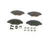 Bosch BP376 Remblokken auto vooras, Bosch-kwaliteit, minder geluid en stof, ECE-R90-gecertificeerd, kopervrij, 1 set van 4 remblokken, met accessoires