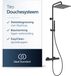 Ideal Standard Tiro douchesysteem met thermostaat – Noir mat