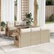 Maison Exclusive - Ensemble de meubles de jardin 6 pièces avec canapé et coussins, beige, en polyrotin
