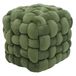 Mendler HWC-Q48 tabouret en velours (220 g/m²), 39 cm, vert