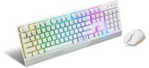 MSI VIGOR GK30 COMBO WHITE US - Ensemble clavier et souris de jeu - QWERTY italien - Blanc