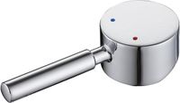 Merkloos Allecto Premium - Universeel handvat voor 35 mm waterkraan patroon - Eengreepsgreep vervanging voor warme koude kraan - Keuken & badkamer - Chroom - Duurzaam materiaal