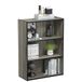 Furinno Pasir 3-traps open rek, boekenplanken, Frans eikengrijs, 57,7 (breedte) x 80 (hoogte) x 24,1 (diepte) cm