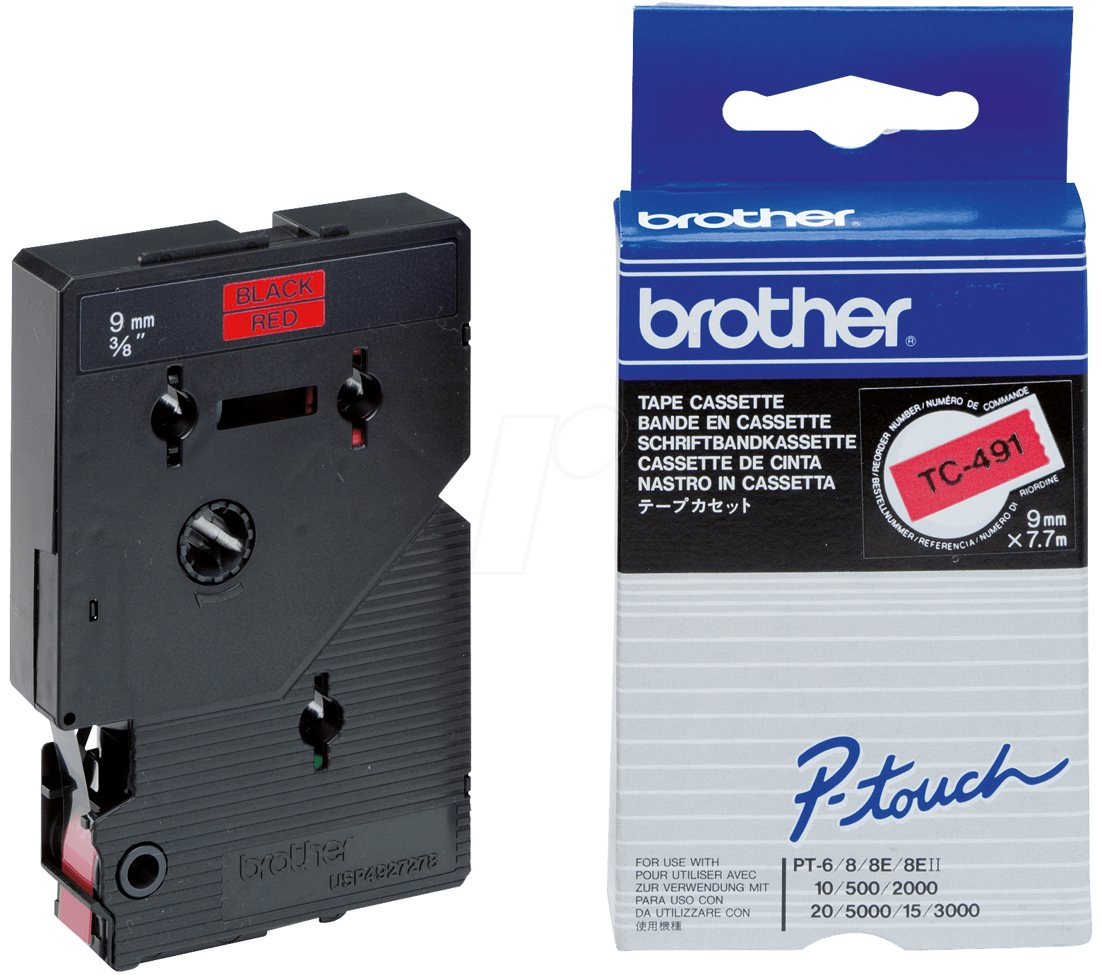 Brother Labeltape 9mm - TC-491