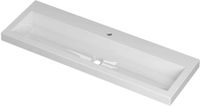 Wastafel INK Roots Wastafel Porselein met 1 Kraangat - 1200x400x60 mm - Glans Wit