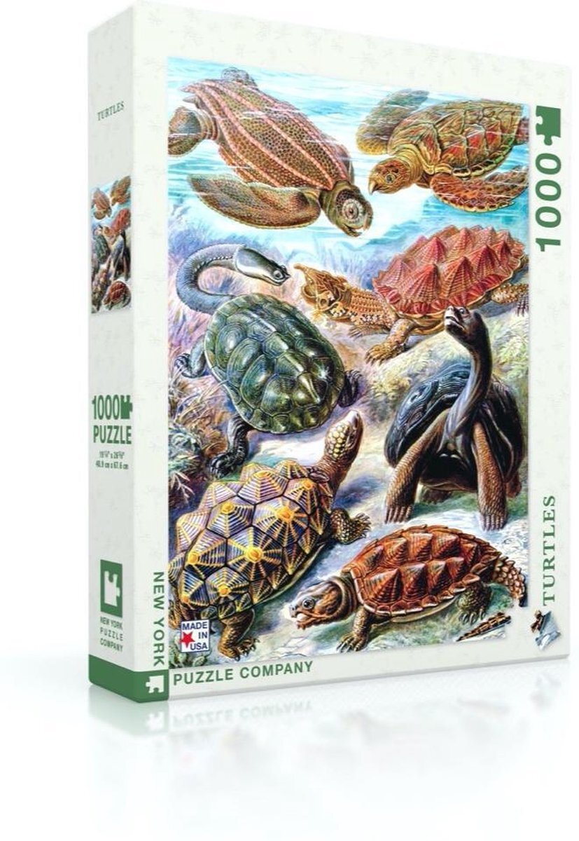 The New York Puzzle Company Turtles - NYPC Vintage Images Collectie Puzzel 1000 Stukjes