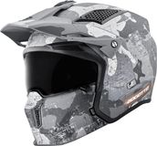 Bogotto Radic Camo 22.06 Mat Wit Motorhelm - Helm