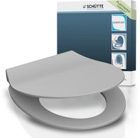 SCHÜTTE WC-Bril 82702 SLIM GREY - Duroplast - Soft Close - Afklikbaar - Grijs