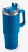 Muitomas Reismok - Travel Mug - Dubbele geïsoleerde wand - Praktisch rietje & handvat - 900ml - Blauw