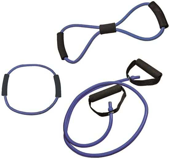 RS Sports - Tubing set l Expander l Weerstandsband - 3 stuks - medium - blauw