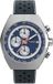Timex Legacy Tonneau Chronograph Quartz Chronograaf Horloge Blauw En Zilverkleurig Kast Gemaakt Van 100% Roestvrij Staal En Een Armband Van 100% Leer 42 TW2W93500AJ