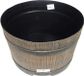Réservoir d'eau de pluie, 50 litres style barrique, PE rotomoulé, brun, 40 cm de haut x 40 cm de diamètre, pied de réservoir