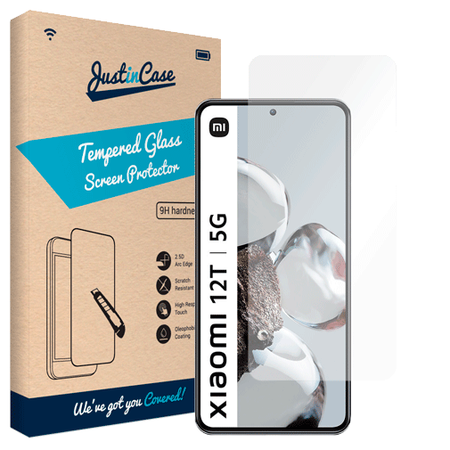 Just in Case Gehard Glas Screenprotector Xiaomi 12T/12T Pro