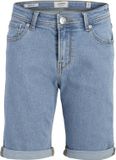 JJ REBEL JUNIOR JJ REBEL Jongens Bermuda shorts JREBJOE JJCRAFT SHORTS AKM 761 SN JNR - Blauw Denim - Maat 134