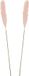 Mica Decorations Pluimgras tige/tak - 2x - pastel roze - 104 cm