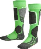 FALKE SK2 warm dik wol functioneel materiaal skisokken kinderen groen - maat 35-38