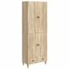 vidaXL - Bank loungeset - Bewerkt hout - Sonoma eiken