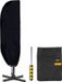 QY Housse de parasol pour parasol déporté Résistant aux intempéries Housse de protection - 265 cm - Noir avec fermeture éclair et bâton
