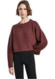 Urban Classics Wide Oversize Sweater/trui Bordeaux rood 3XL