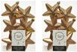 Decoris Kersthanger Sterren - 12 stuks - Camel Bruin - 7 cm - Kunststof