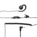 Cobra 2,5 mm C-stijl Swivel Wrap Over-The-Ear Headset, Zwart