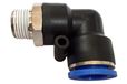 Kutlu 10406900 Pneumatica angolo di 90° a gomito inserisce (PL) Ø 8 mm filettatura BSPT R3/8