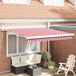 Maison Exclusive - Store électrique, dimensions 3 x 2,5 mètres, rayures rouges et blanches
