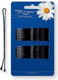 Haaraccessoires TOP CHOICE Lang haar dia's 03011 20st Siliconen Zwart