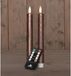 Anna's Collection LED dinerkaarsen - USB oplaadbaar - 2 stuks - brons - 23 cm - met afstandsbediening