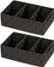 Wenko Set, 2-delige badkamerorganizer Adria met handvat zwart 32 x 10 x 21 cm