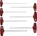 KS Tools 158.5050 ERGOTORQUEplus® T-greep RIBE haakse inbussleutelset, extra lang, 7-dlg M4-M10